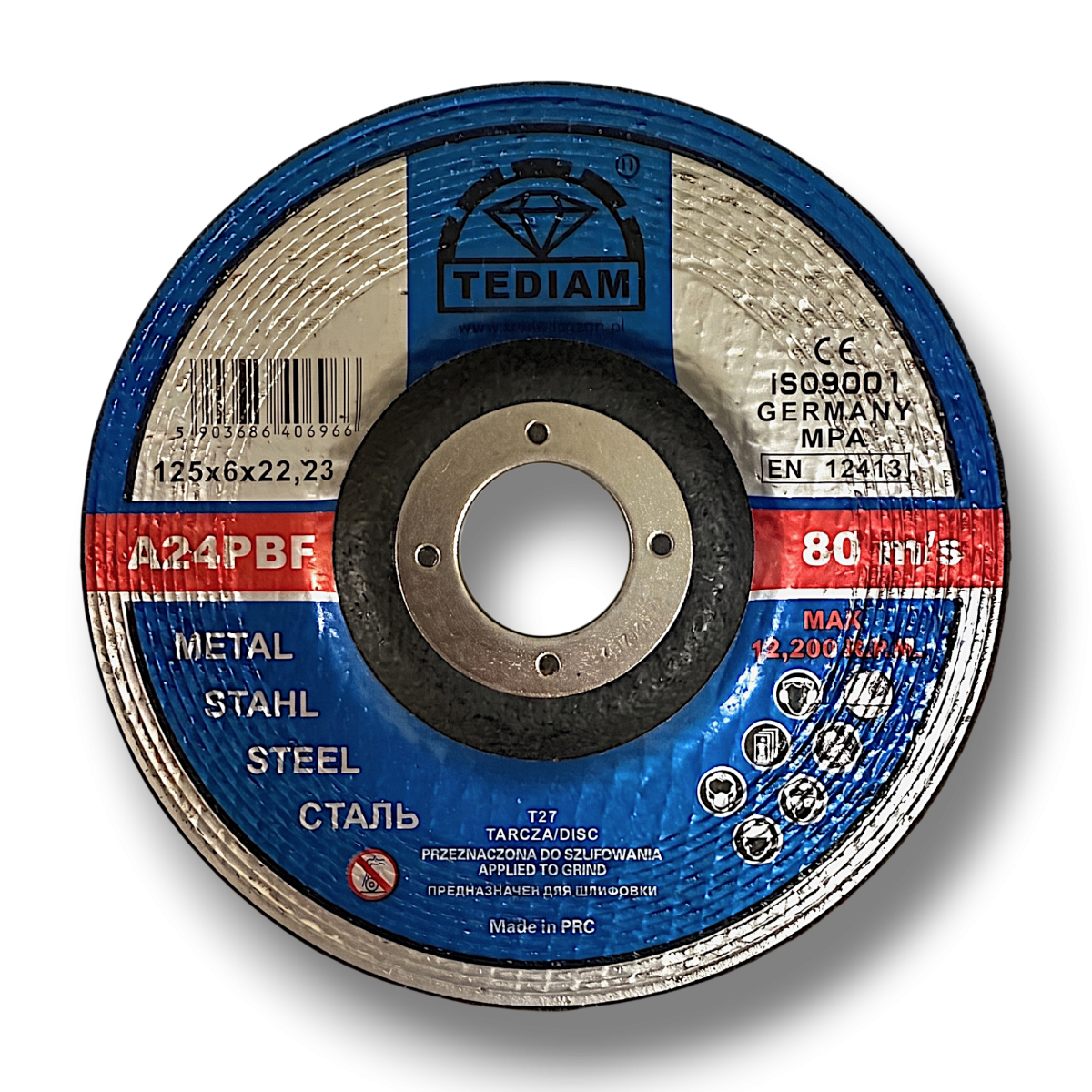 Tarcza korundowa do szlifowania TEDIAM METAL